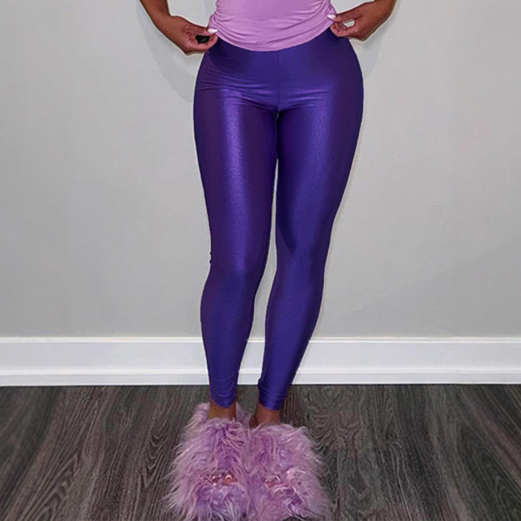 Damer Högblanka Fitness-Leggings med hög midja och omfattande komfort Mirla-Eva Jonsson