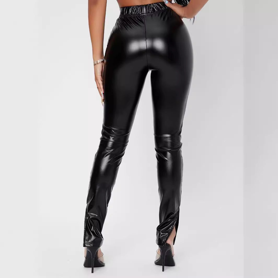 Damer Högglansande Leggings med figurnära passform Mirla-Eva Jonsson