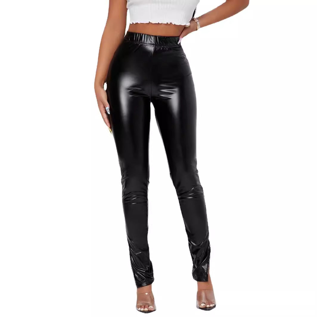 Damer Högglansande Leggings med figurnära passform Mirla-Eva Jonsson