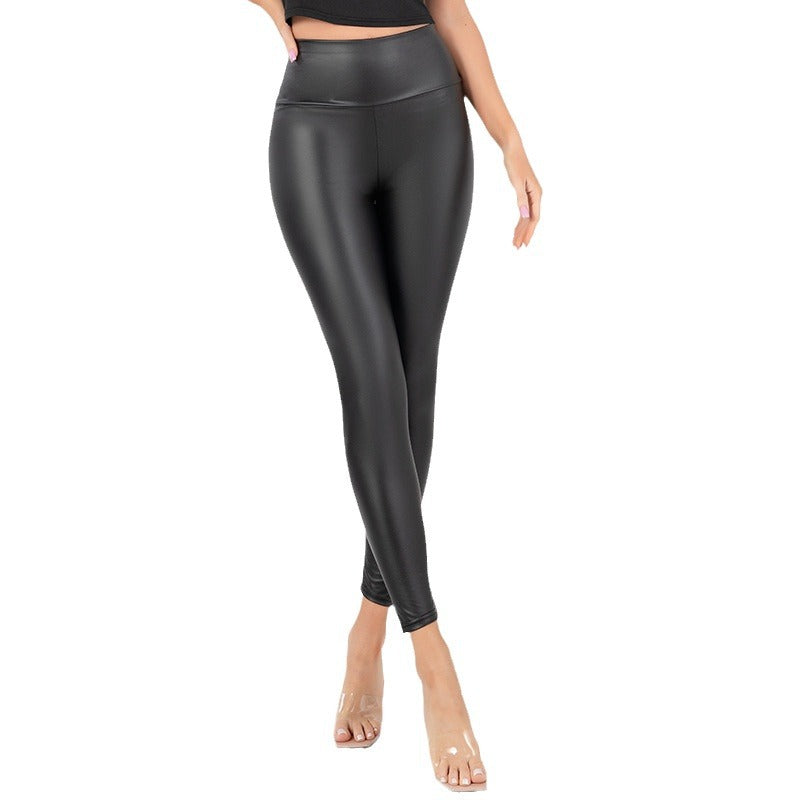 Damer Högglansande Leggings med hög midja och formande snitt Mirla-Eva Jonsson