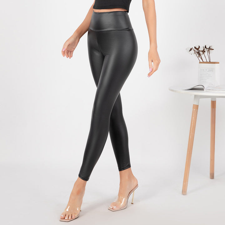 Damer Högglansande Leggings med hög midja och formande snitt Mirla-Eva Jonsson