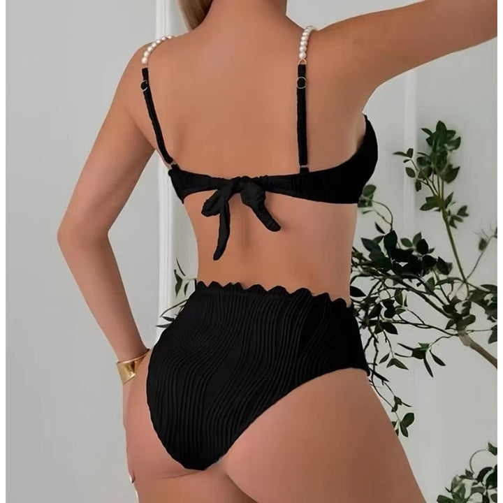 Damer Högkvalitativ Push-Up Bikini med Skulptur-Ribbdesign Mirla-Eva Jonsson