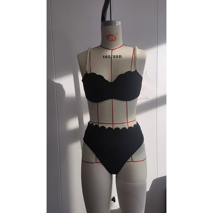 Damer Högkvalitativ Push-Up Bikini med Skulptur-Ribbdesign Mirla-Eva Jonsson