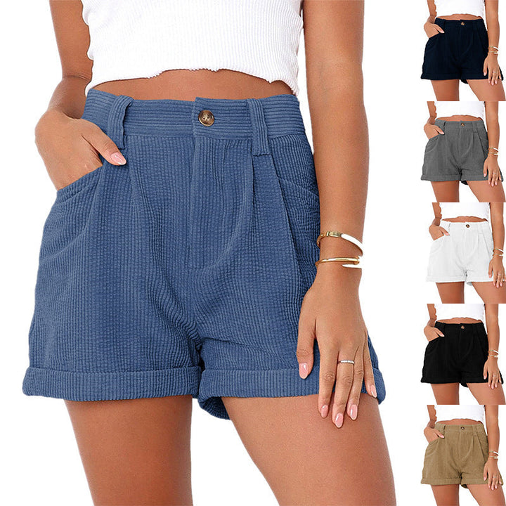 Damer Högkvalitativa Design-shorts I Våffelstickning Mirla-Eva Jonsson