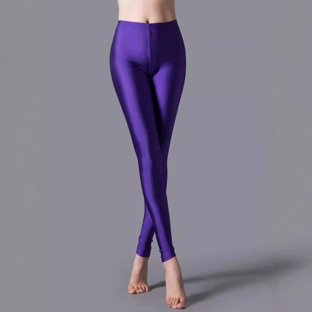 Damer Högkvalitativa Glansiga Leggings med Hög Midja och Perfekt Passform Eva Jonsson-Eva Jonsson