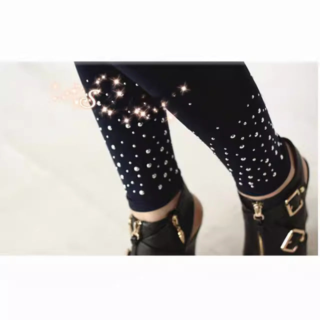 Damer Högkvalitativa Leggings med glittrande applikationer Mirla-Eva Jonsson