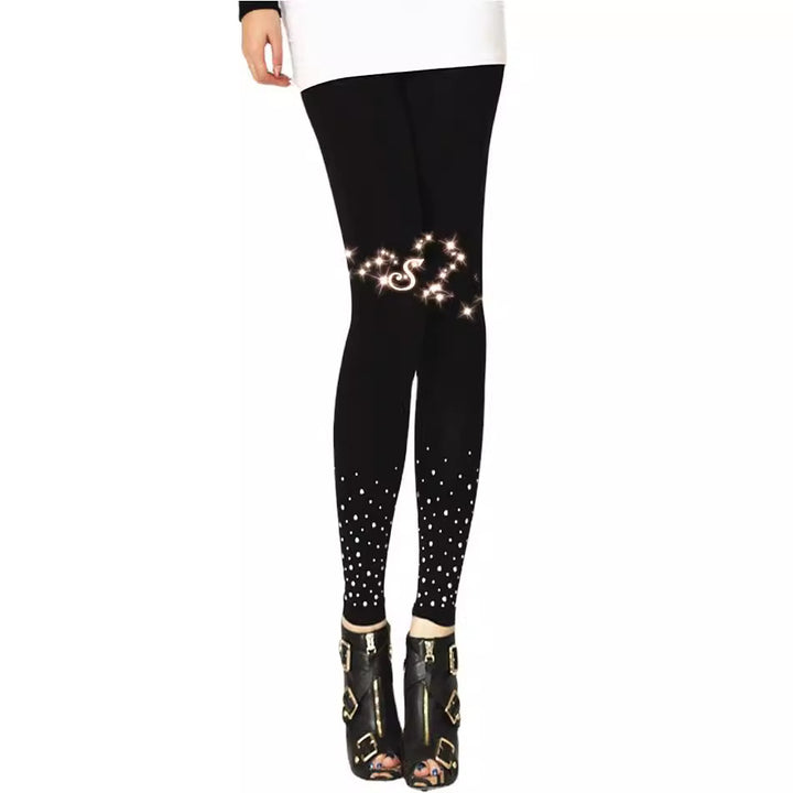 Damer Högkvalitativa Leggings med glittrande applikationer Mirla-Eva Jonsson