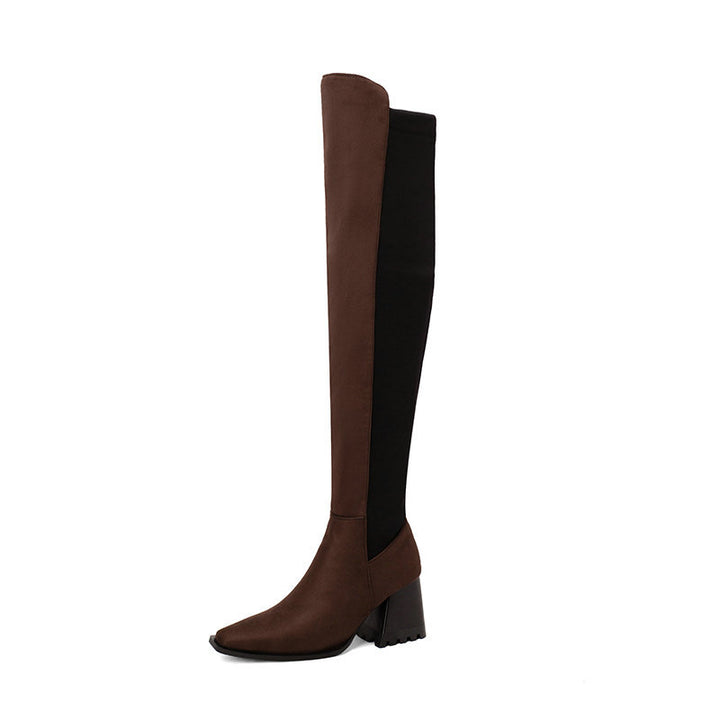 Damer Högkvalitativa Overknee-stövlar med klack och elegant design Mirla-Eva Jonsson