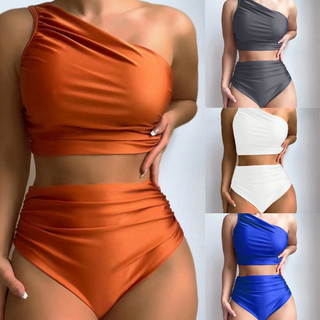 Damer Högmidjad Bikini-set med Asymmetrisk Överdel Mirla-Eva Jonsson