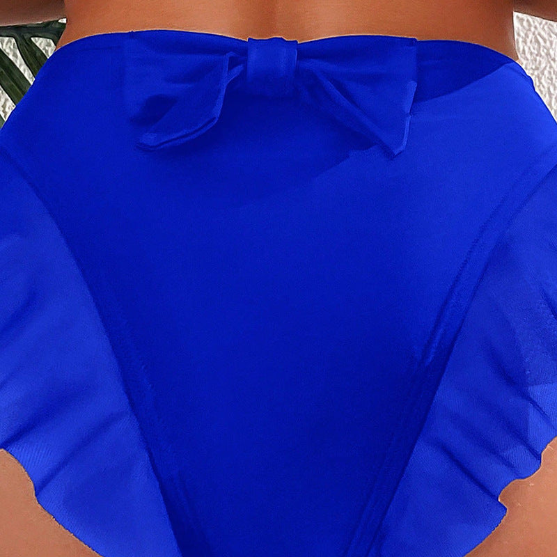 Damer Högmidjad Bikinihögtal med voluminös Ruffle-design Mirla-Eva Jonsson