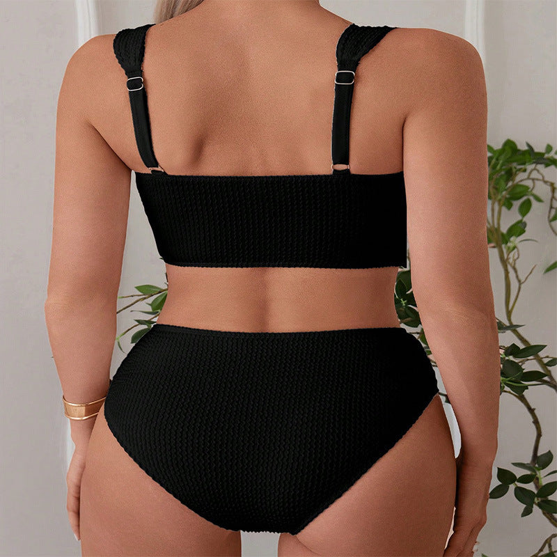 Damer Högmidjad Bikiniset med sportig design Mirla-Eva Jonsson