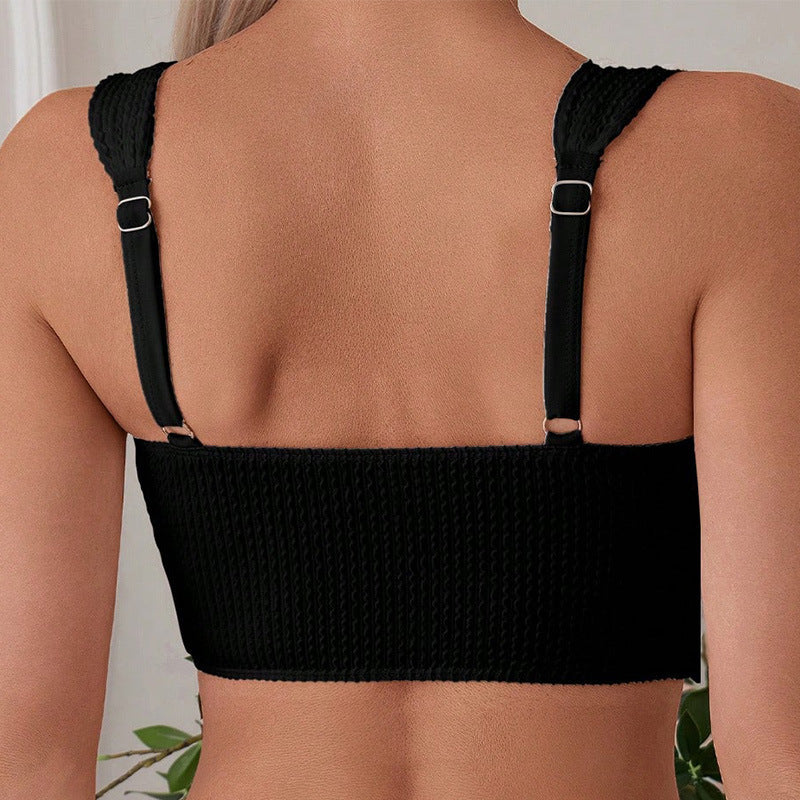 Damer Högmidjad Bikiniset med sportig design Mirla-Eva Jonsson