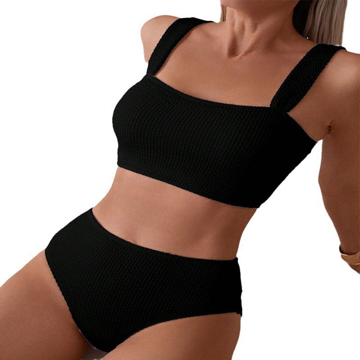 Damer Högmidjad Bikiniset med sportig design Mirla-Eva Jonsson