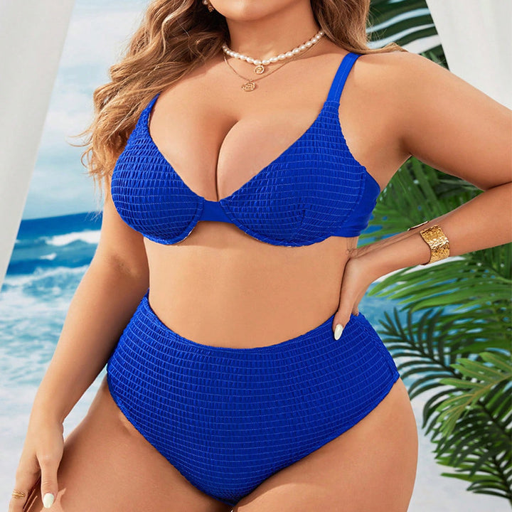Damer Högmidjad Bikiniset med strukturerad överdel och figursydd passform Mirla-Eva Jonsson