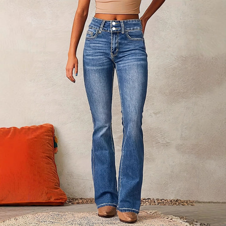 Damer Högmidjade Bootcut Jeans Mirla-Eva Jonsson