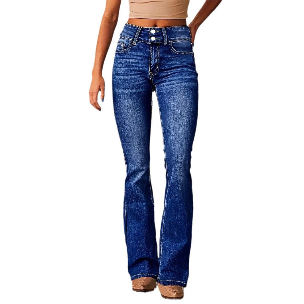 Damer Högmidjade Bootcut Jeans Mirla-Eva Jonsson