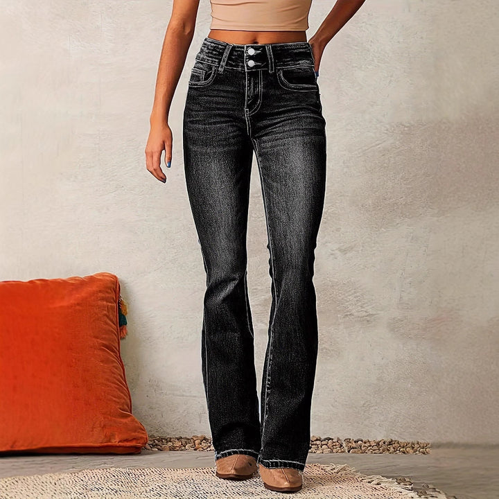 Damer Högmidjade Bootcut Jeans Mirla-Eva Jonsson