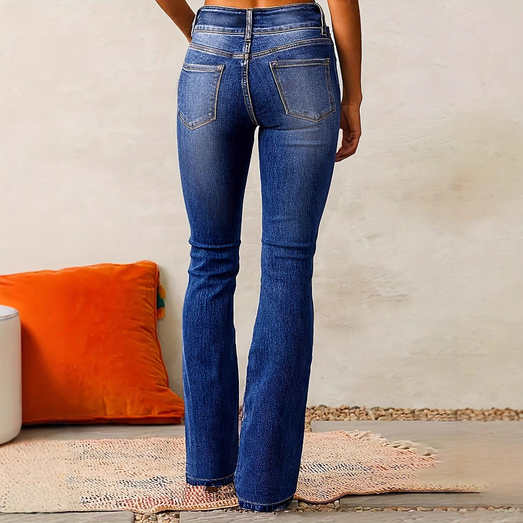Damer Högmidjade Bootcut Jeans Mirla-Eva Jonsson