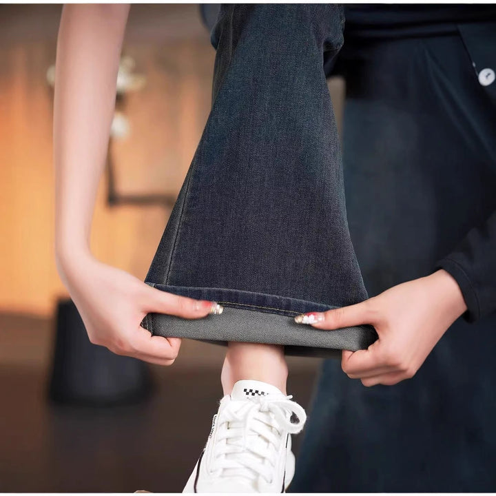 Damer Högmidjade Bootcut Jeans med elegant passform Mirla-Eva Jonsson