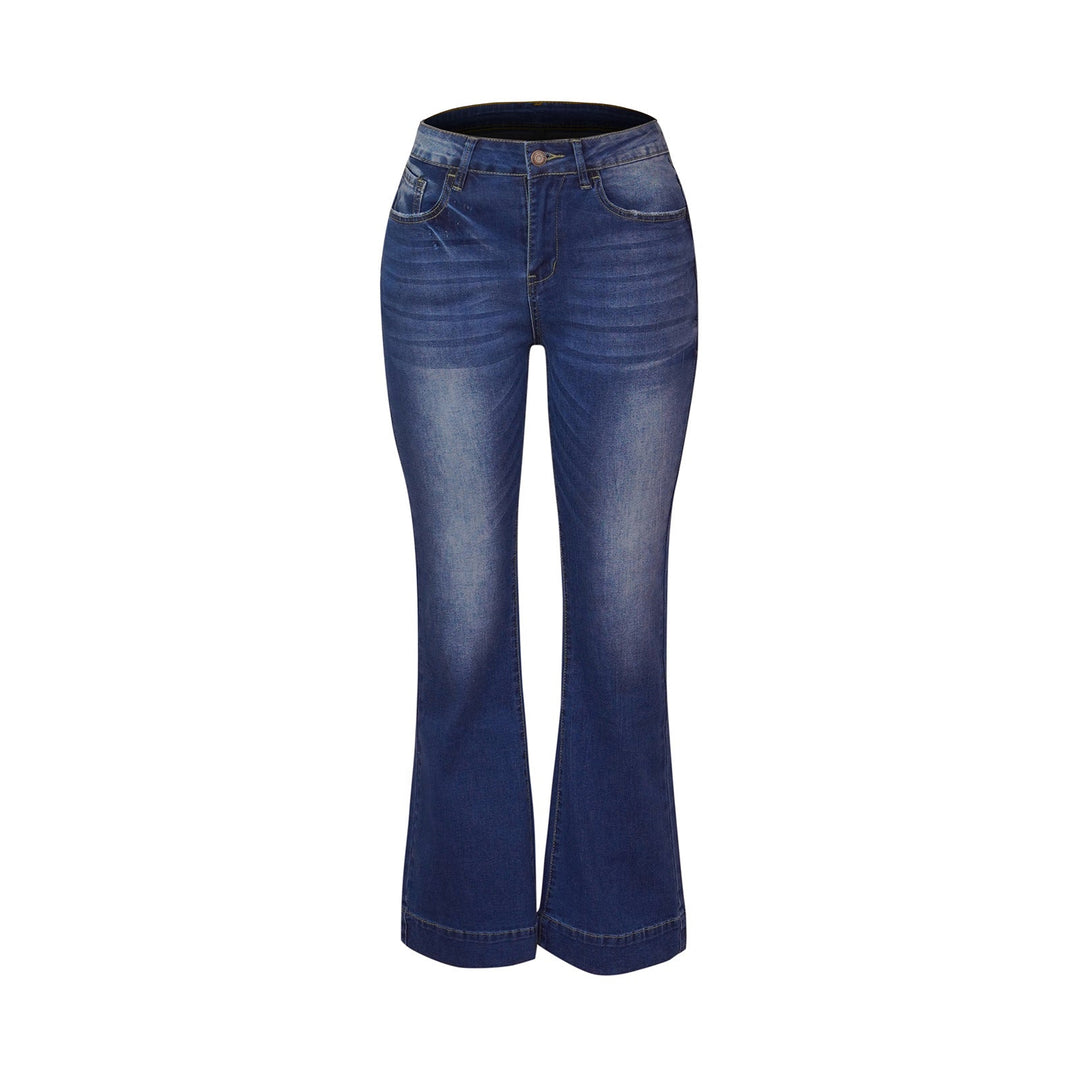 Damer Högmidjade Flared Jeans med Avslappnade Detaljer Mirla-Eva Jonsson