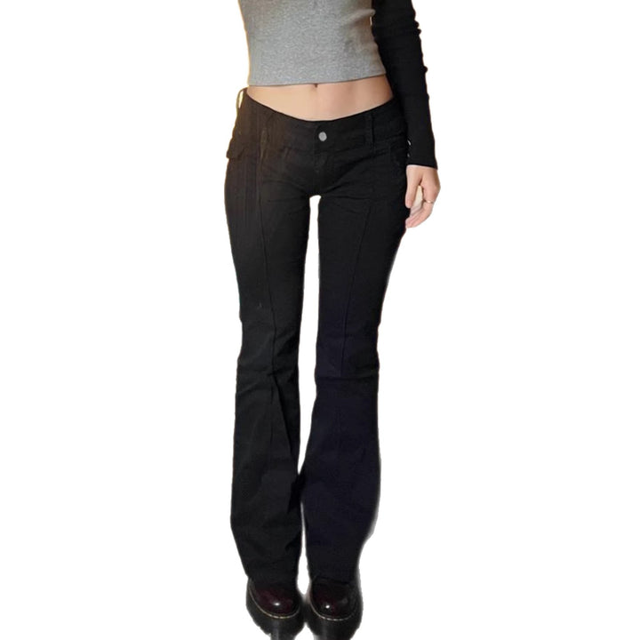Damer Högmidjade Flared Jeans med praktiska fickor Mirla-Eva Jonsson
