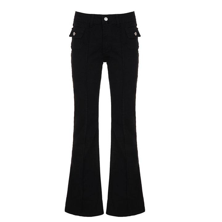 Damer Högmidjade Flared Jeans med praktiska fickor Mirla-Eva Jonsson