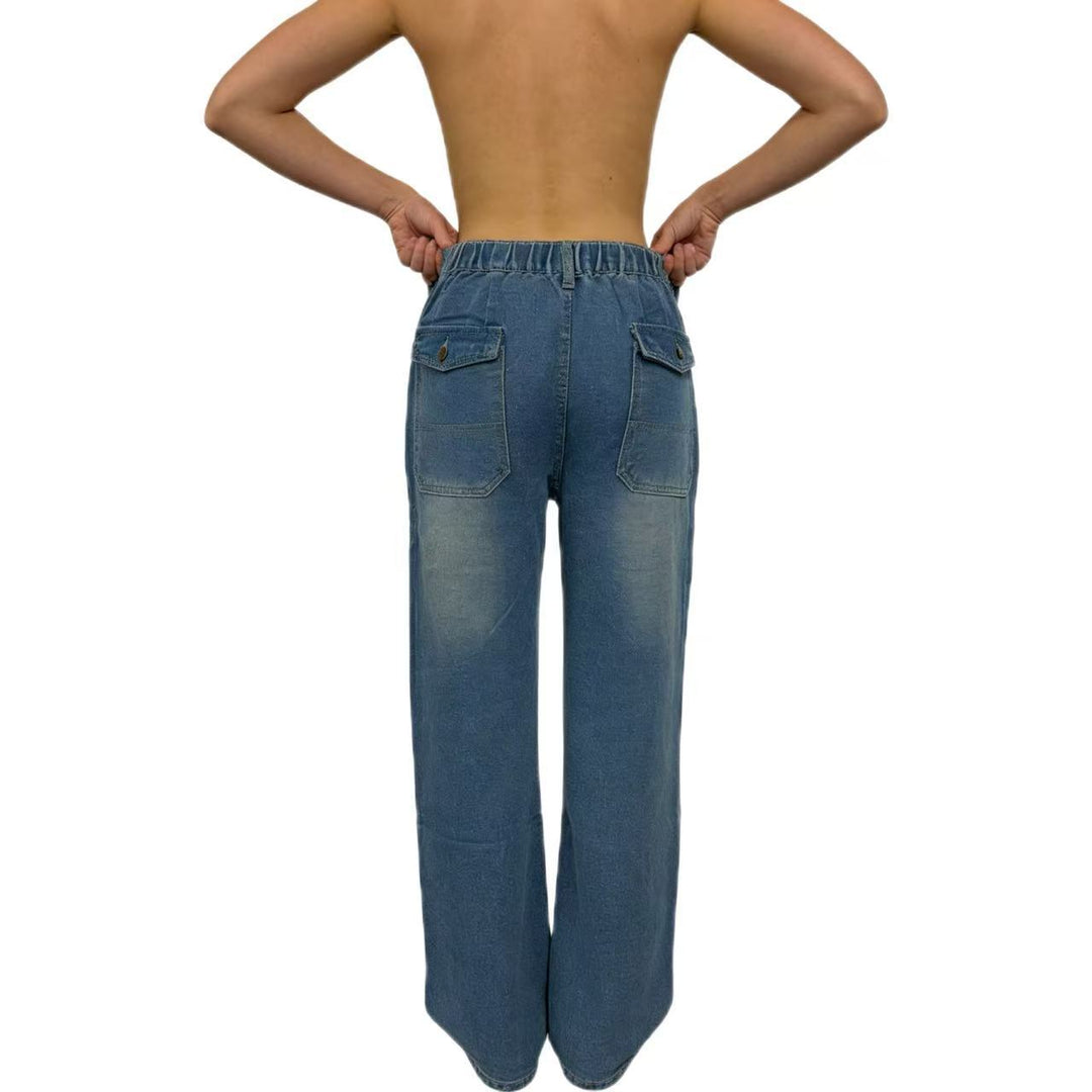 Damer Högmidjade Jeans i Vintage-stil Mirla-Eva Jonsson