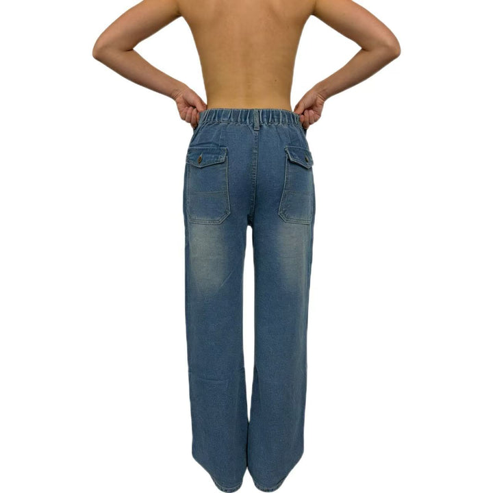 Damer Högmidjade Jeans i Vintage-stil Mirla-Eva Jonsson
