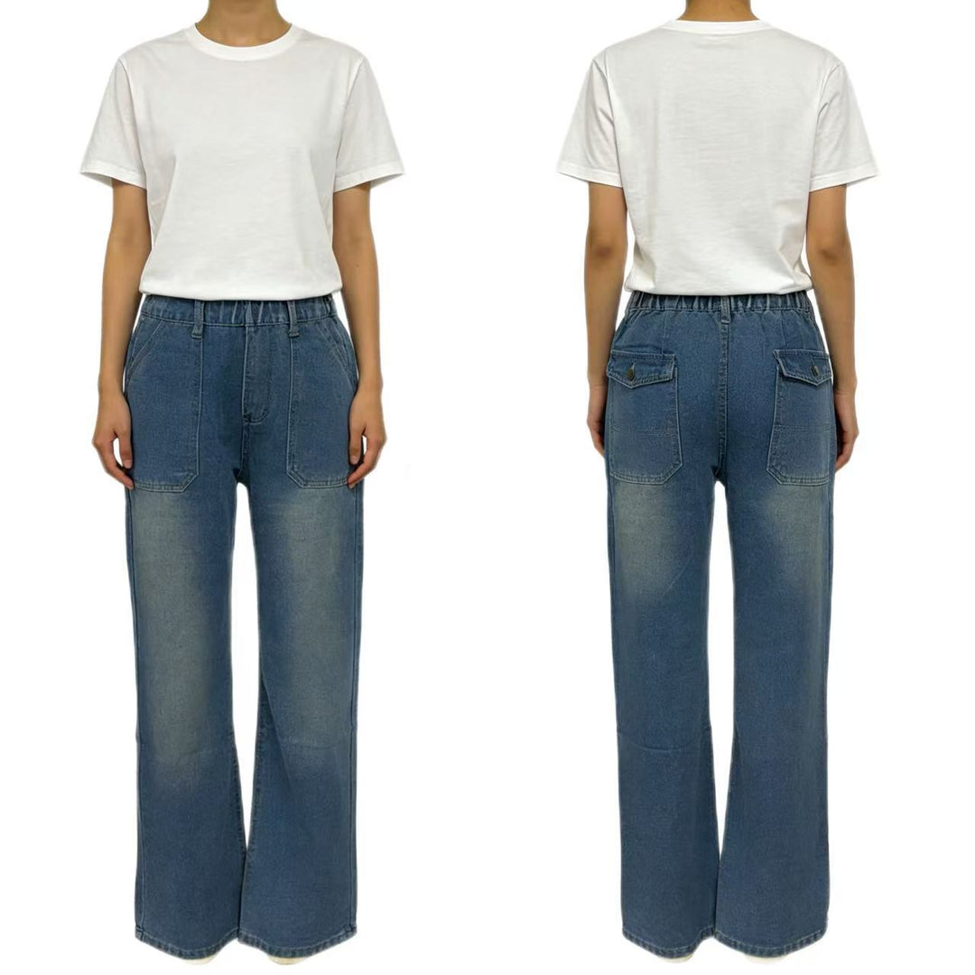 Damer Högmidjade Jeans i Vintage-stil Mirla-Eva Jonsson
