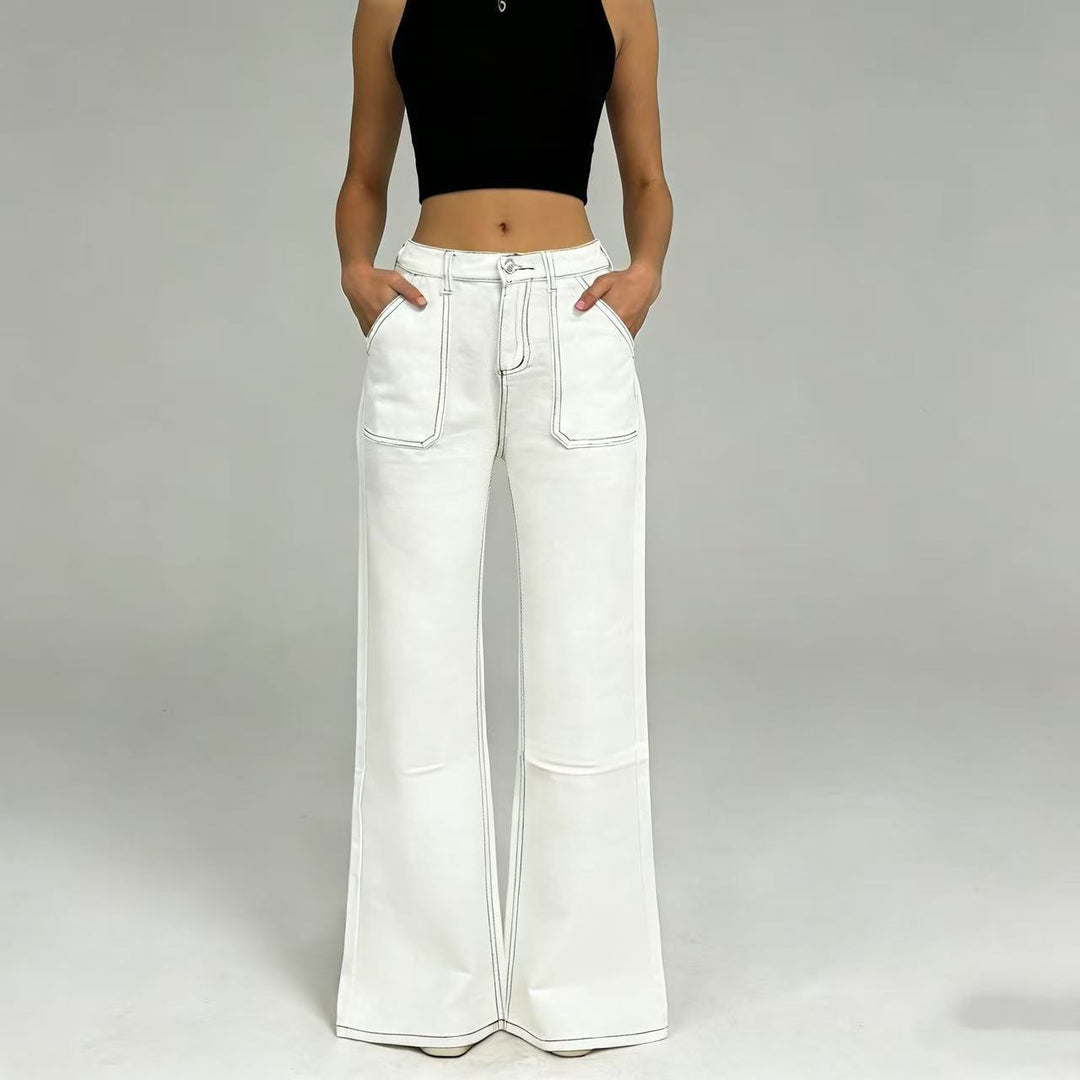 Damer Högmidjade Jeans i Vintage-stil Mirla-Eva Jonsson
