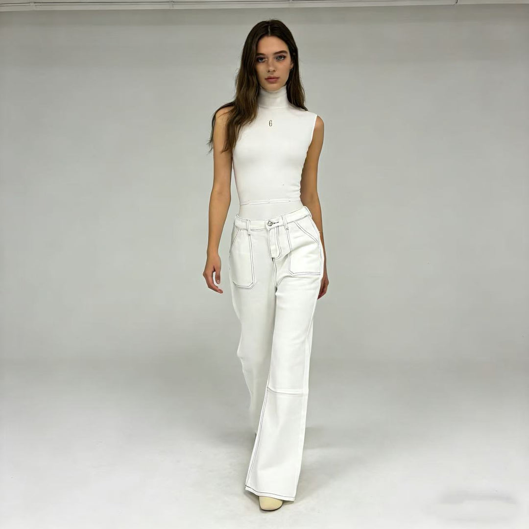 Damer Högmidjade Jeans i Vintage-stil Mirla-Eva Jonsson
