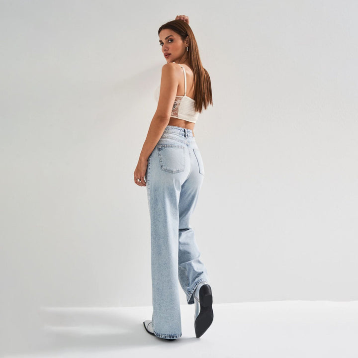 Damer Högmidjade Jeans med Hjärt-mönster Mirla-Eva Jonsson