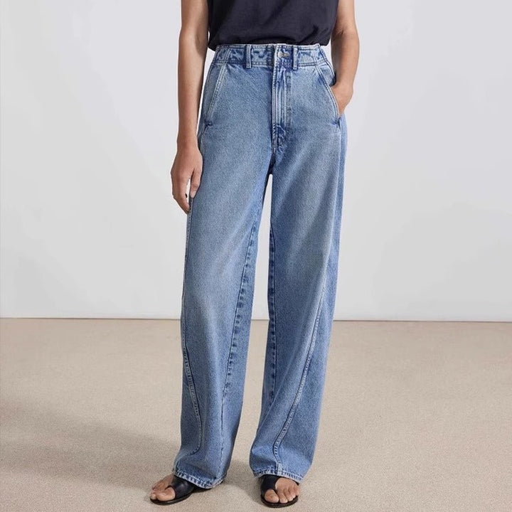 Damer Högmidjade Mom Jeans Mirla-Eva Jonsson