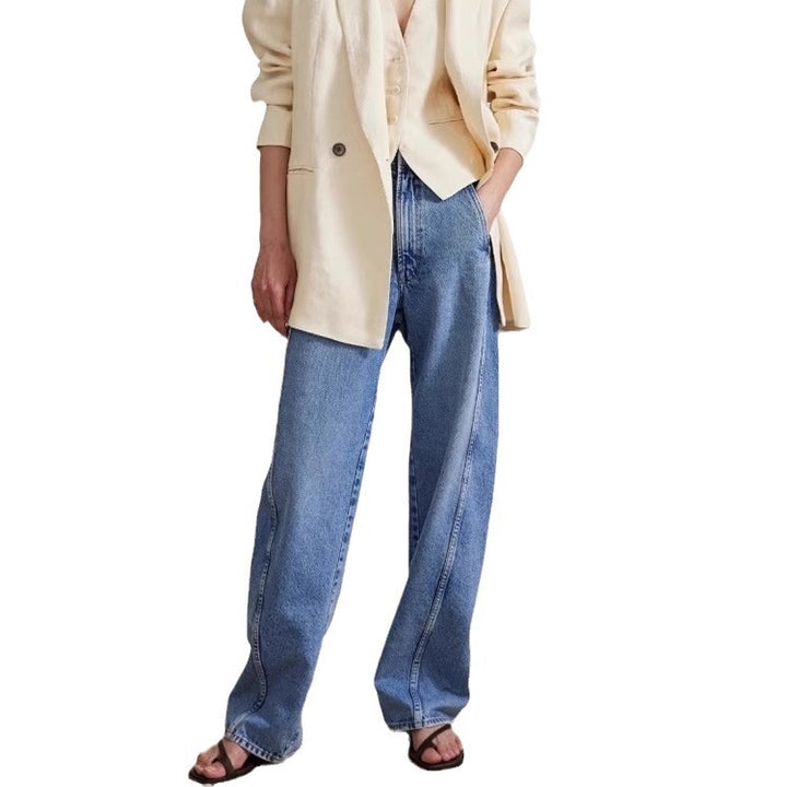 Damer Högmidjade Mom Jeans Mirla-Eva Jonsson