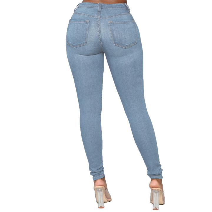 Damer Högmidjade Skinny Jeans med perfekt passform Eva Jonsson-Eva Jonsson