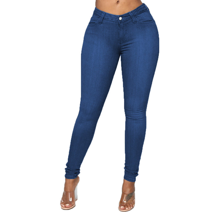 Damer Högmidjade Skinny Jeans med perfekt passform Eva Jonsson-Eva Jonsson