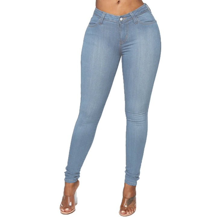 Damer Högmidjade Skinny Jeans med perfekt passform Eva Jonsson-Eva Jonsson