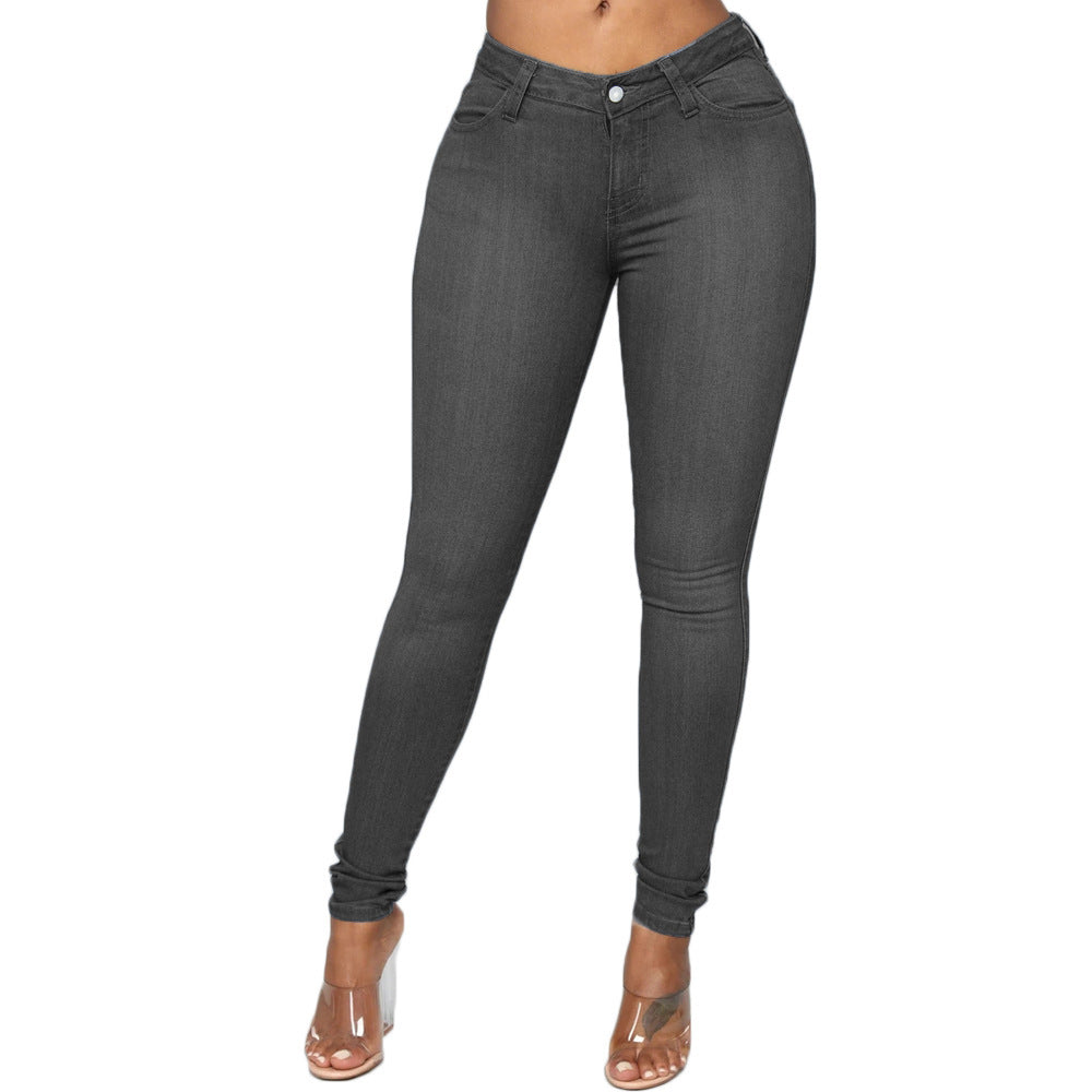 Damer Högmidjade Skinny Jeans med perfekt passform Eva Jonsson-Eva Jonsson