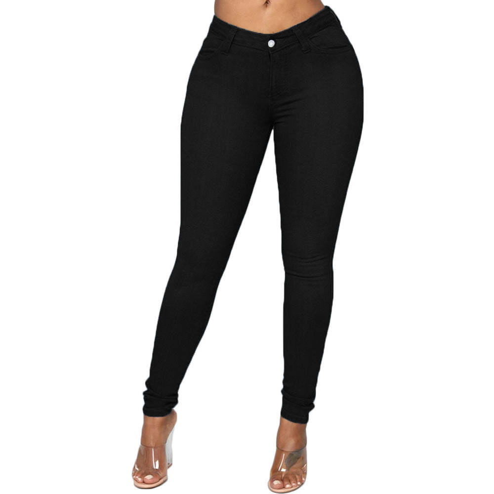 Damer Högmidjade Skinny Jeans med perfekt passform Eva Jonsson-Eva Jonsson
