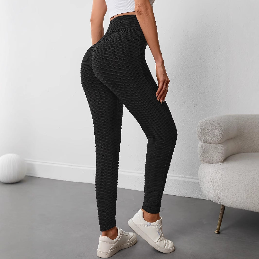 Damer Högmidjade Sportleggings med Strukturerad Yta Mirla-Eva Jonsson