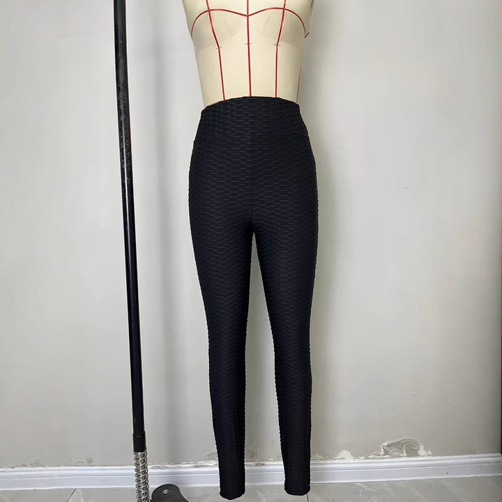 Damer Högmidjade Sportleggings med Strukturerad Yta Mirla-Eva Jonsson