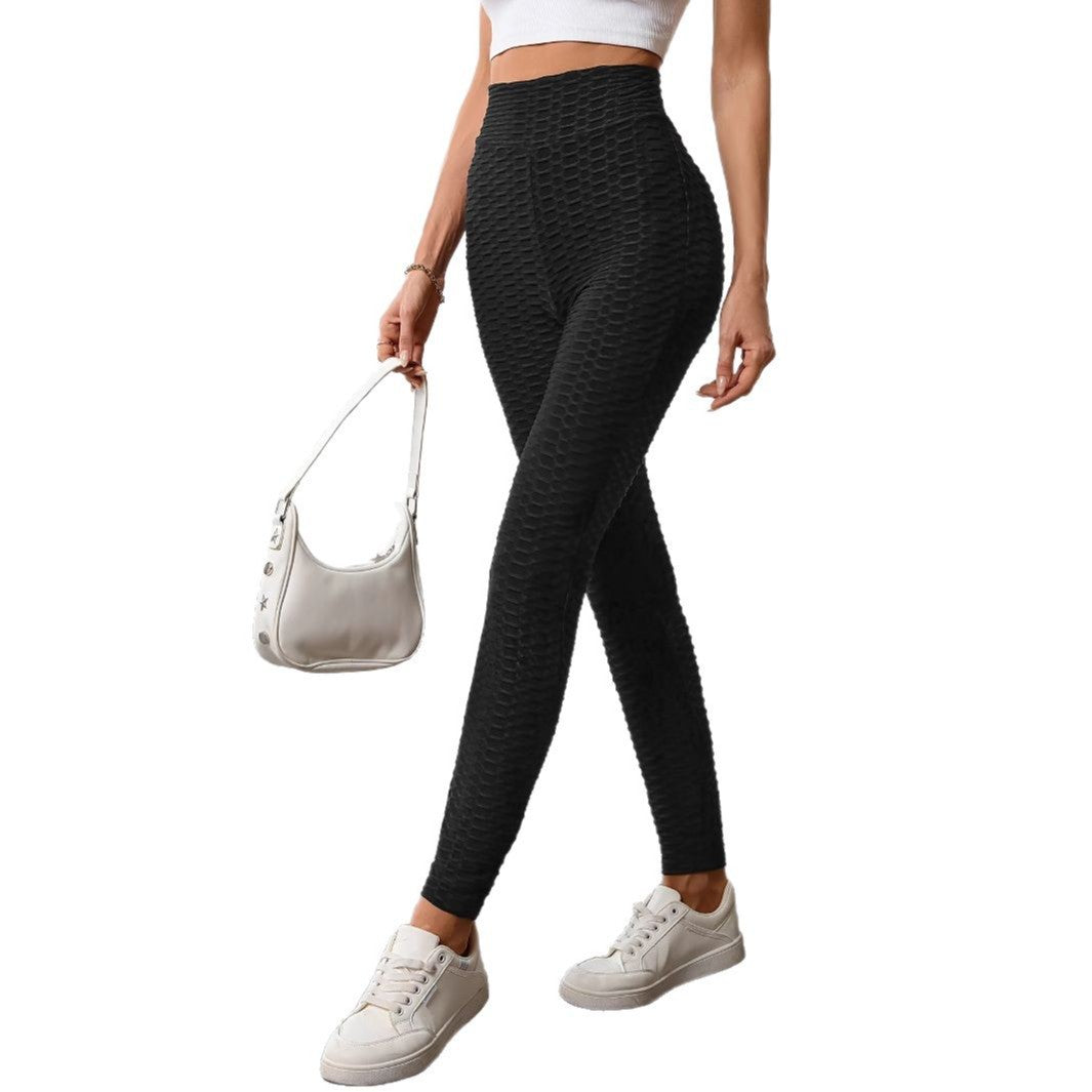 Damer Högmidjade Sportleggings med Strukturerad Yta Mirla-Eva Jonsson