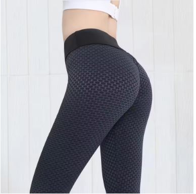 Damer Högmidjade Sportleggings med Strukturerad Yta Mirla-Eva Jonsson