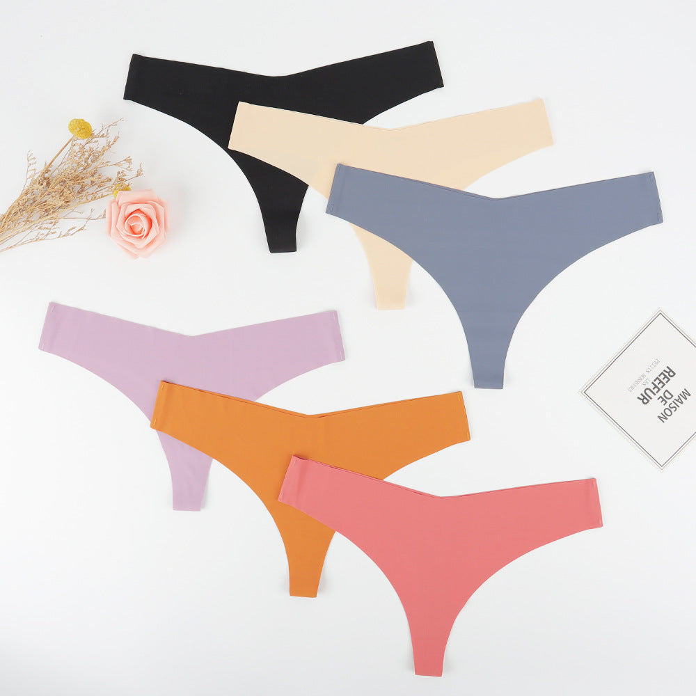 Damer Högskuren Tanga av Elastisk Mikrofiber med Sömlös Bearbetning Mirla-Eva Jonsson