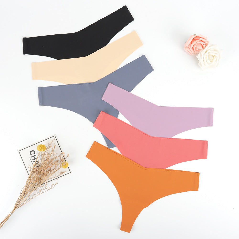 Damer Högskuren Tanga av Elastisk Mikrofiber med Sömlös Bearbetning Mirla-Eva Jonsson