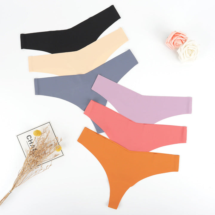 Damer Högskuren Tanga av Elastisk Mikrofiber med Sömlös Bearbetning Mirla-Eva Jonsson