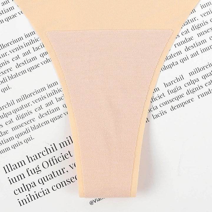 Damer Högskuren Tanga av Elastisk Mikrofiber med Sömlös Bearbetning Mirla-Eva Jonsson
