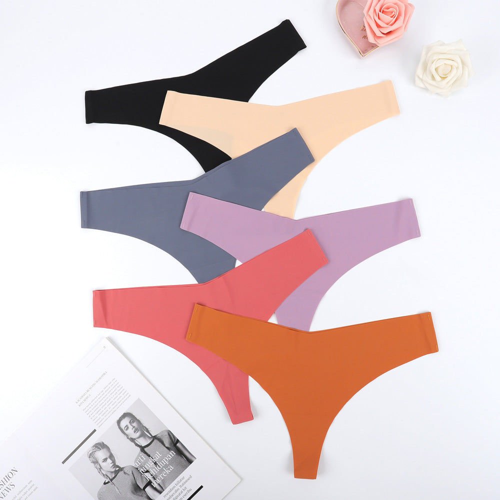 Damer Högskuren Tanga av Elastisk Mikrofiber med Sömlös Bearbetning Mirla-Eva Jonsson