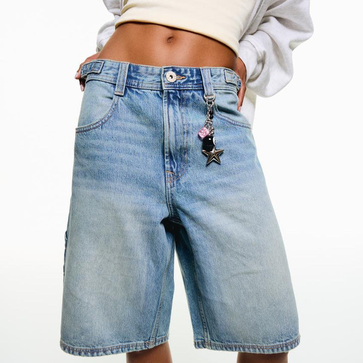 Damer Högskurna Denim-shorts i modern stil Mirla-Eva Jonsson