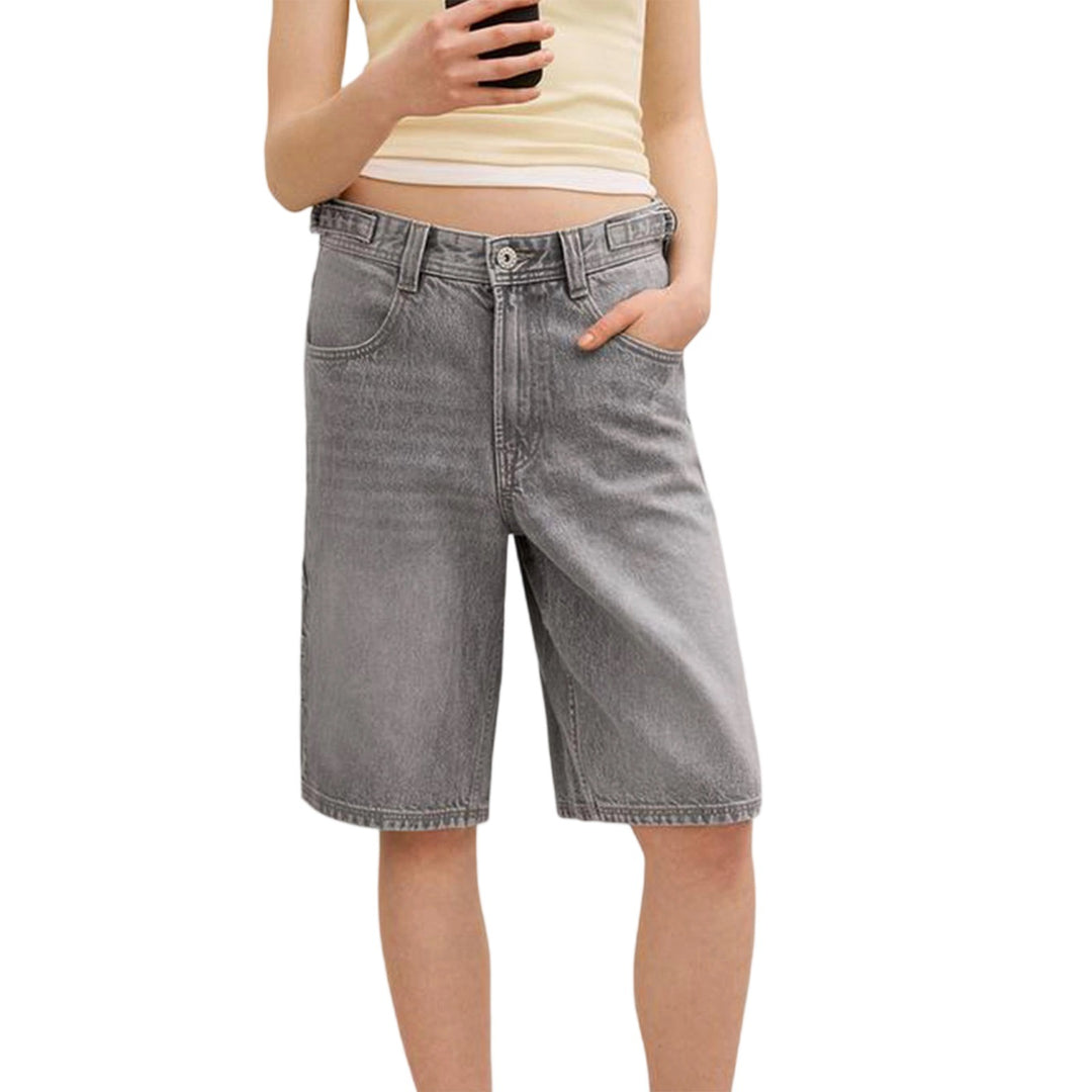 Damer Högskurna Denim-shorts i modern stil Mirla-Eva Jonsson